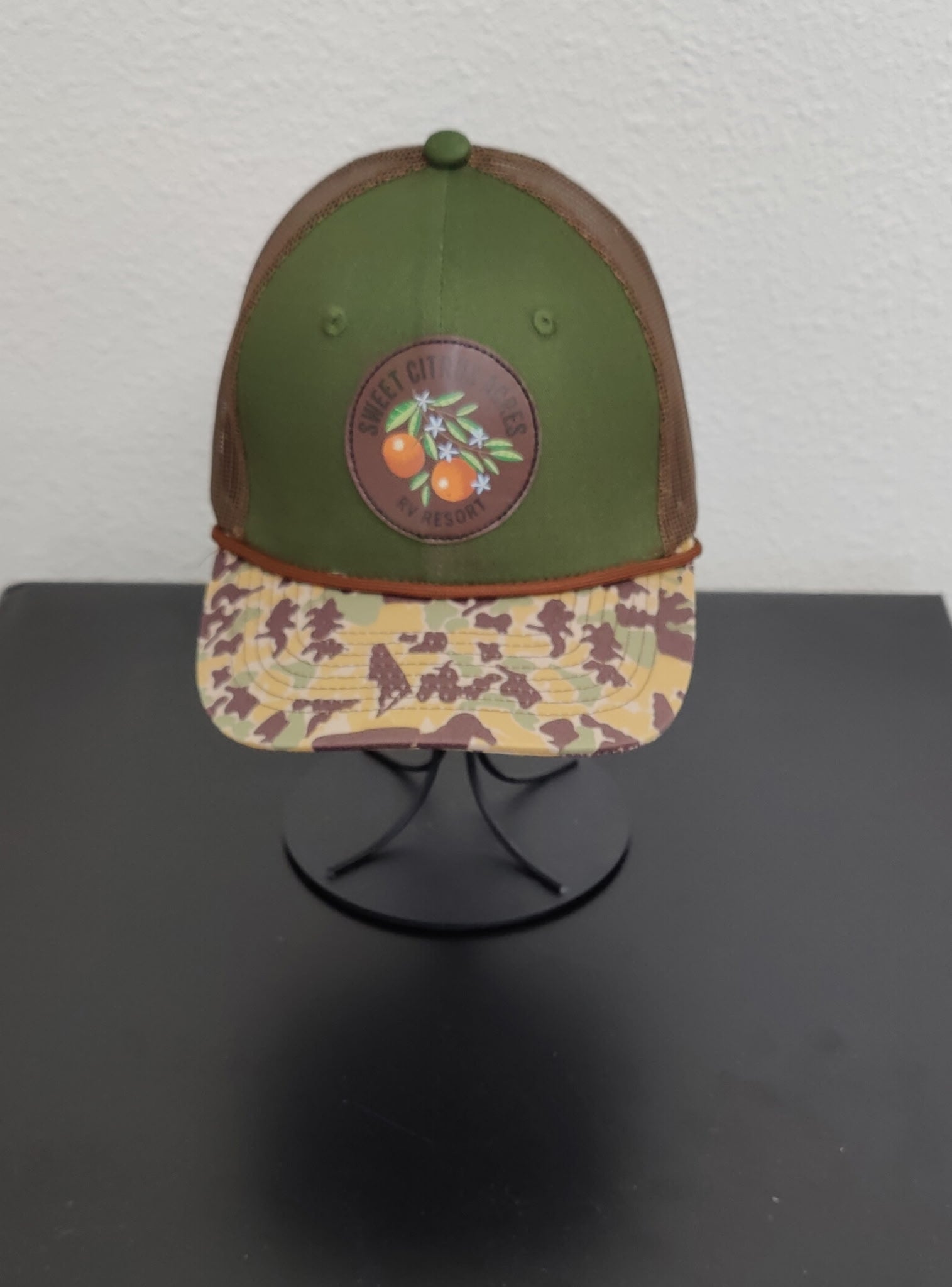 Men’s Leather Patch Hat