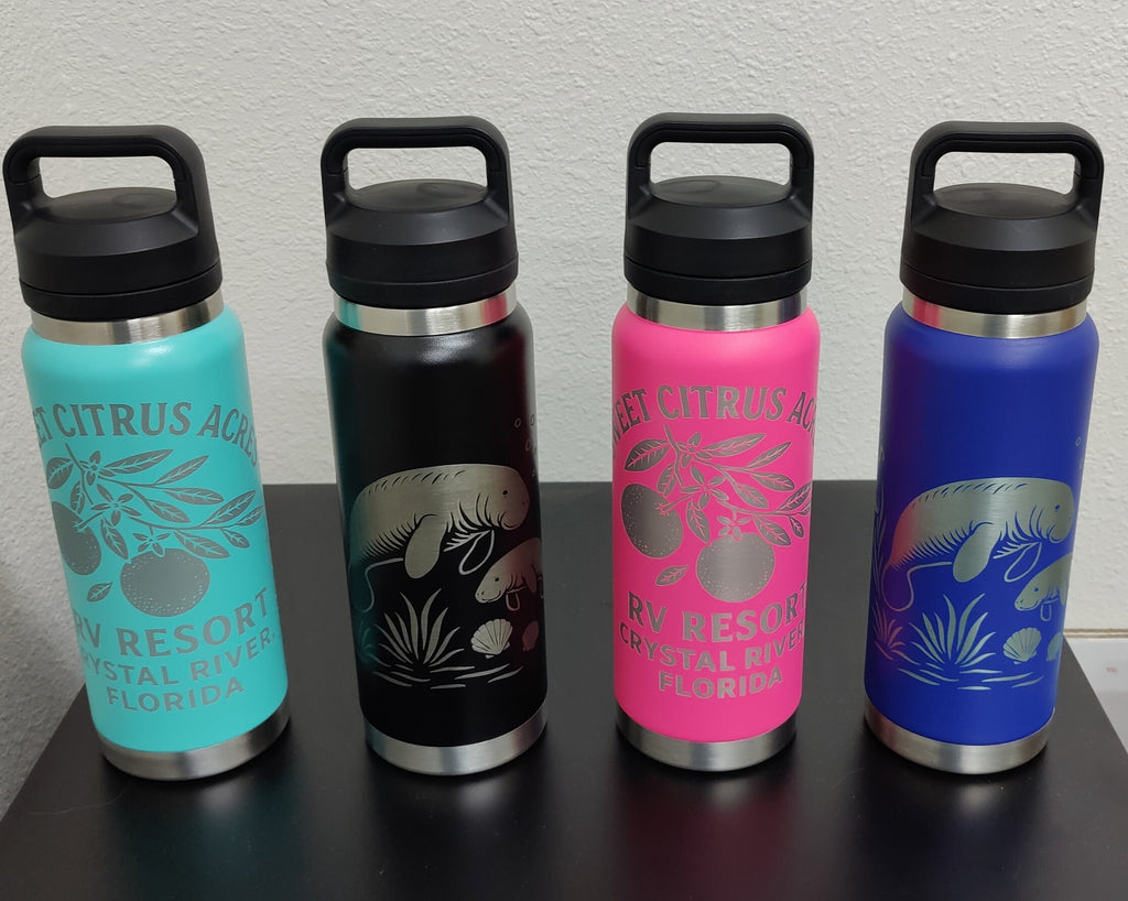 27 oz Laser Engraved Sports Cup (Teal, Pink, Black, Blue)