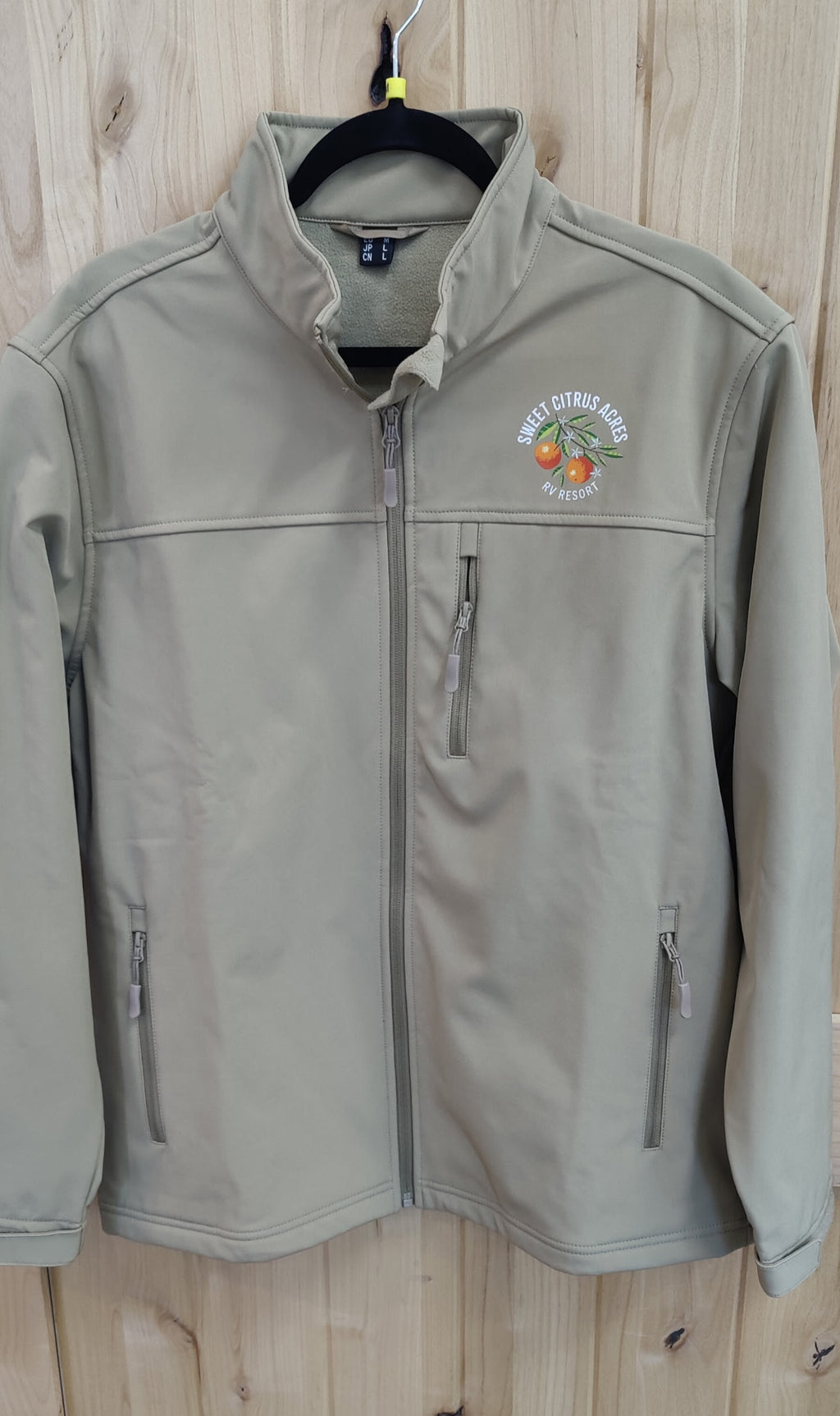 🧥 Sweet Citrus Acres RV Resort Men’s Soft-Shell Zip-Up Jacket