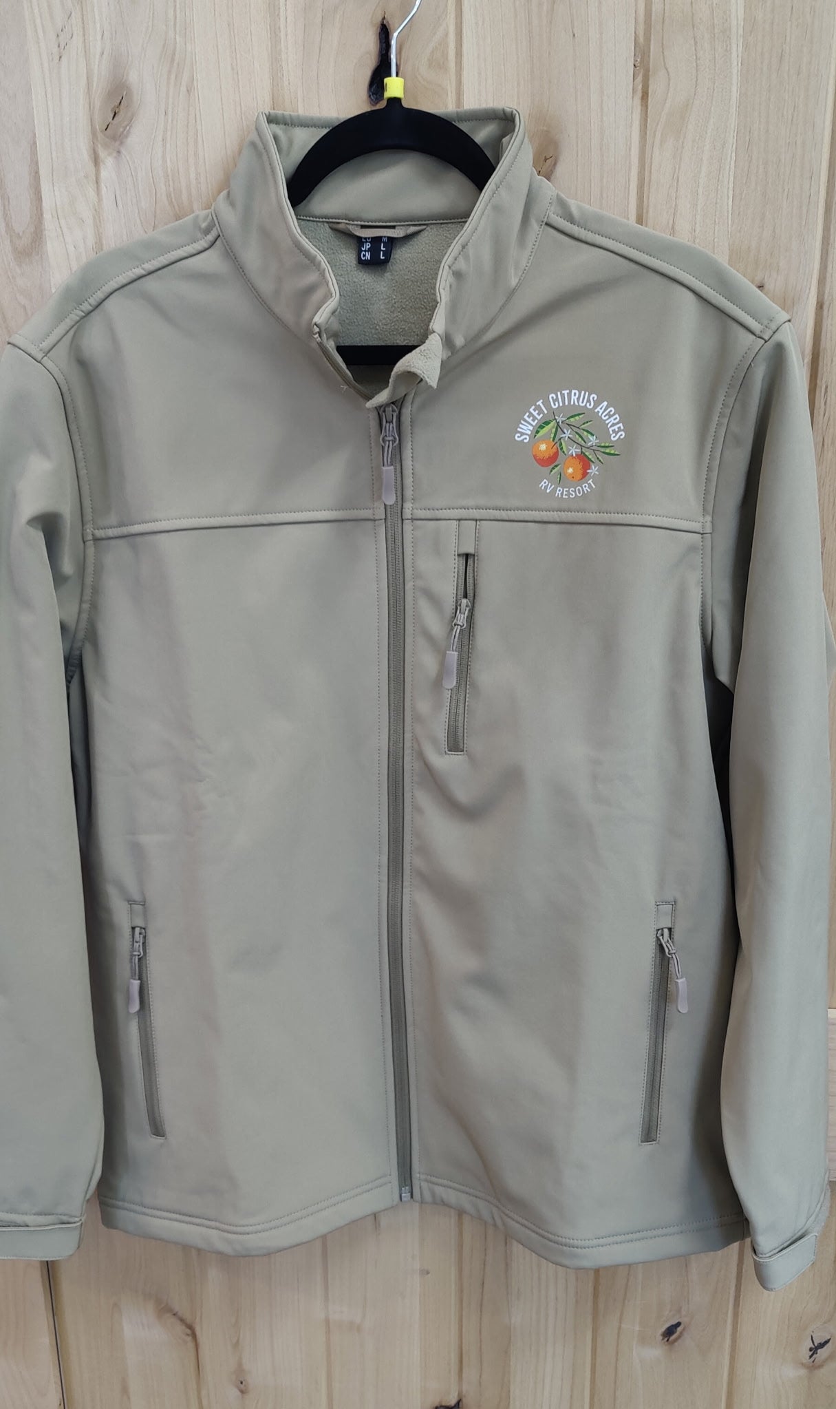 🧥 Sweet Citrus Acres RV Resort Men’s Soft-Shell Zip-Up Jacket