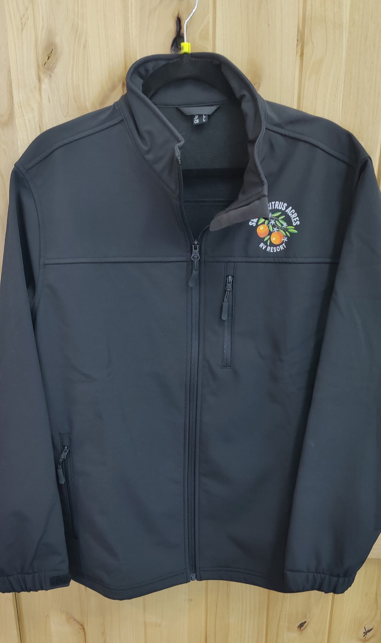 🧥 Sweet Citrus Acres RV Resort Men’s Soft-Shell Zip-Up Jacket