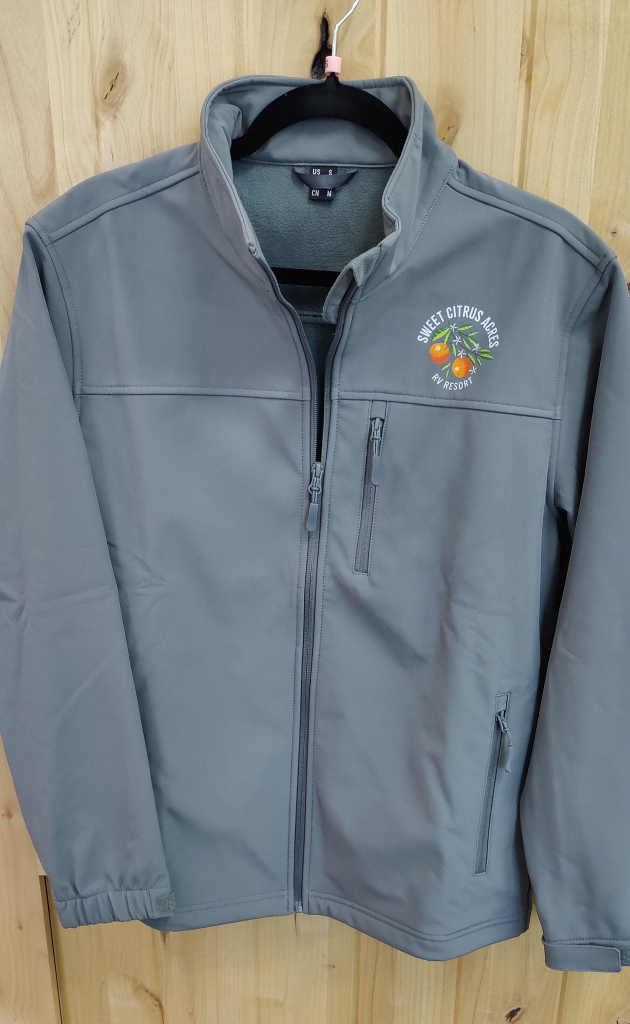 🧥 Sweet Citrus Acres RV Resort Men’s Soft-Shell Zip-Up Jacket