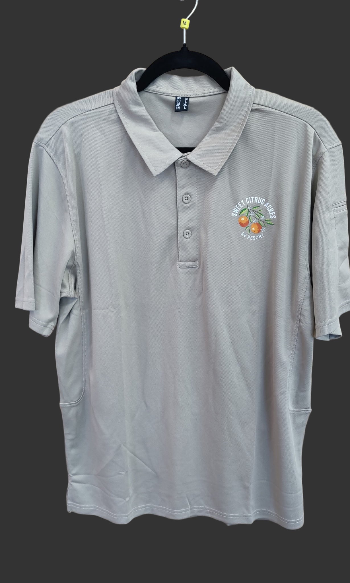 👕 Sweet Citrus Acres RV Resort Men’s Collared Polo Shirt