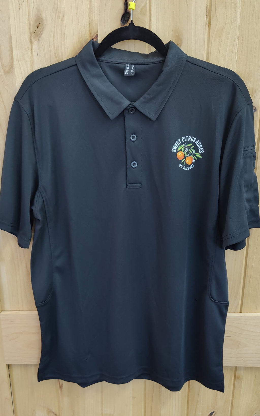 👕 Sweet Citrus Acres RV Resort Men’s Collared Polo Shirt