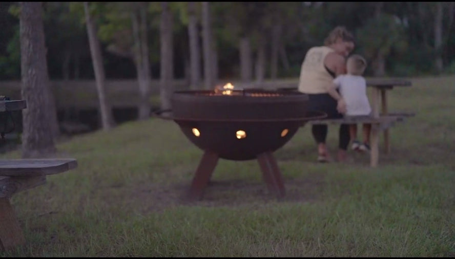 Mother and Child at the Firepit